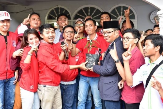 Bareng PSI, Ridwan Kamil Silaturahmi ke Tambun Selatan