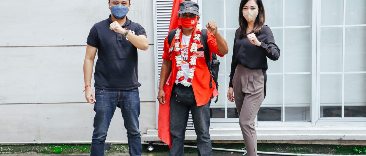 Keliling Indonesia untuk Kibarkan Bendera PSI, Armaya Siregar Tiba di Jakarta