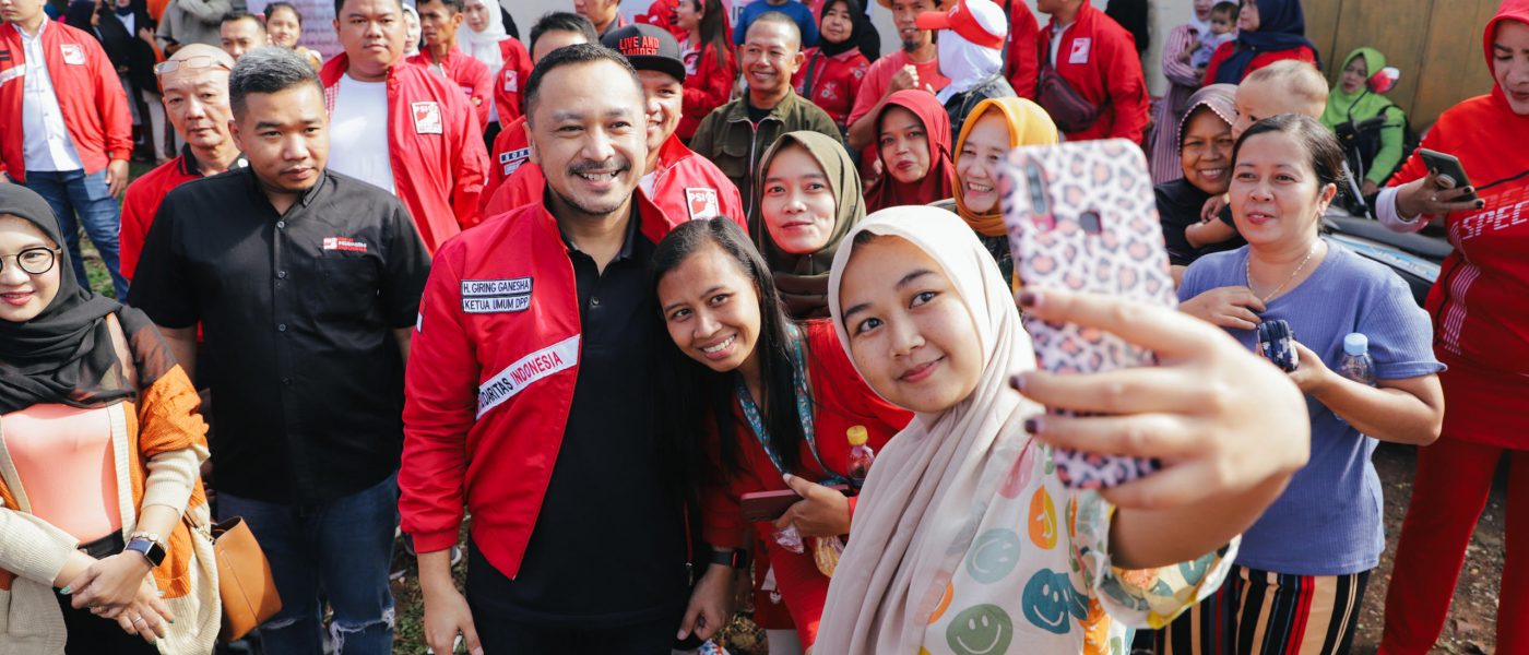 Kedatangan Giring Ganesha di Panunggal Kecamatan Cipedes Disambut Warga Dengan Antusias